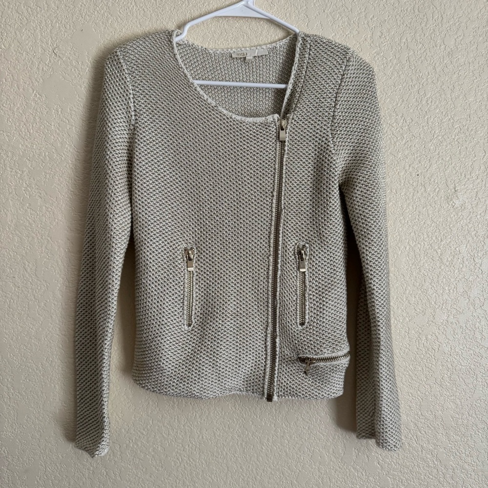 Maje Cream Crew Neck Sweater